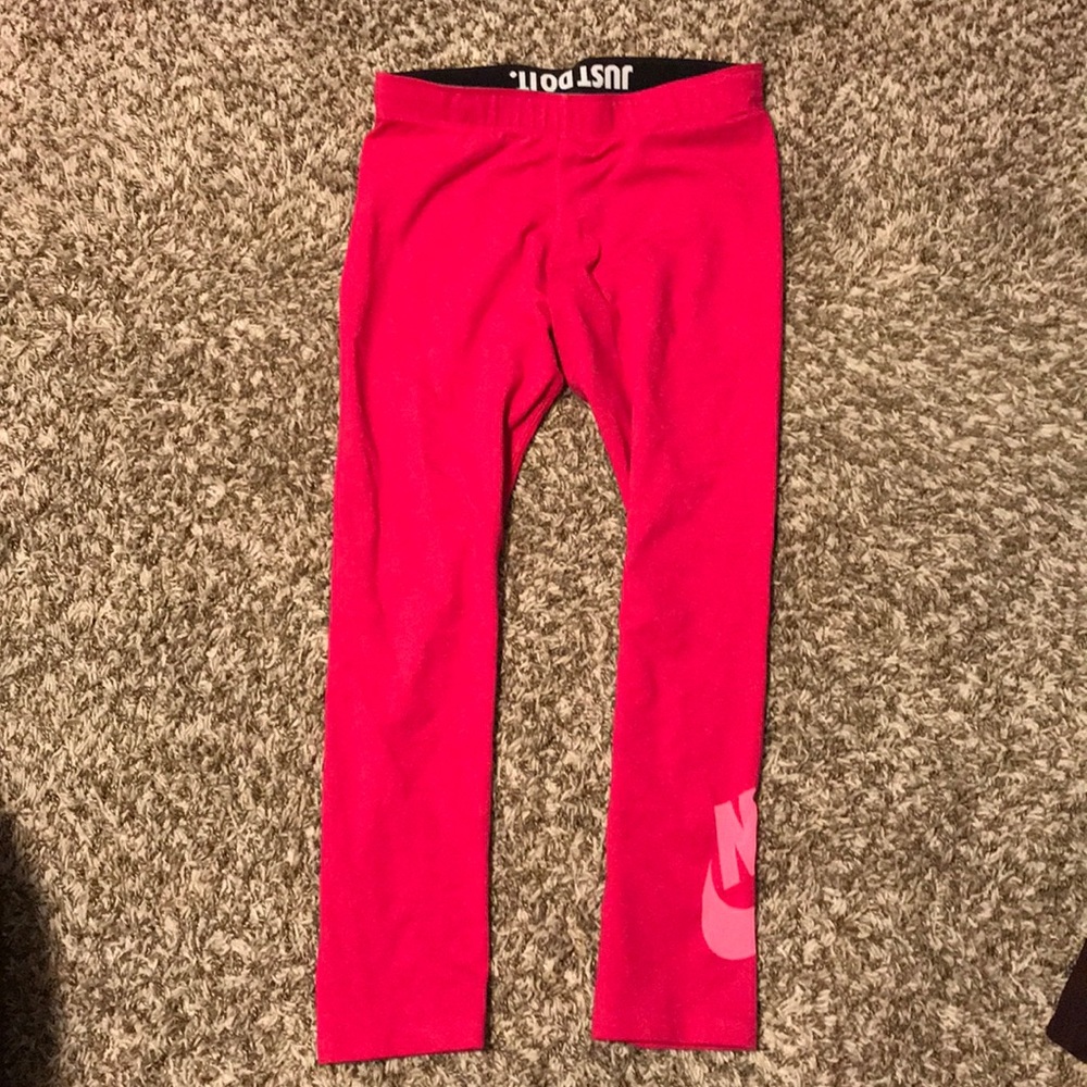 Nike pink womens leggings size S